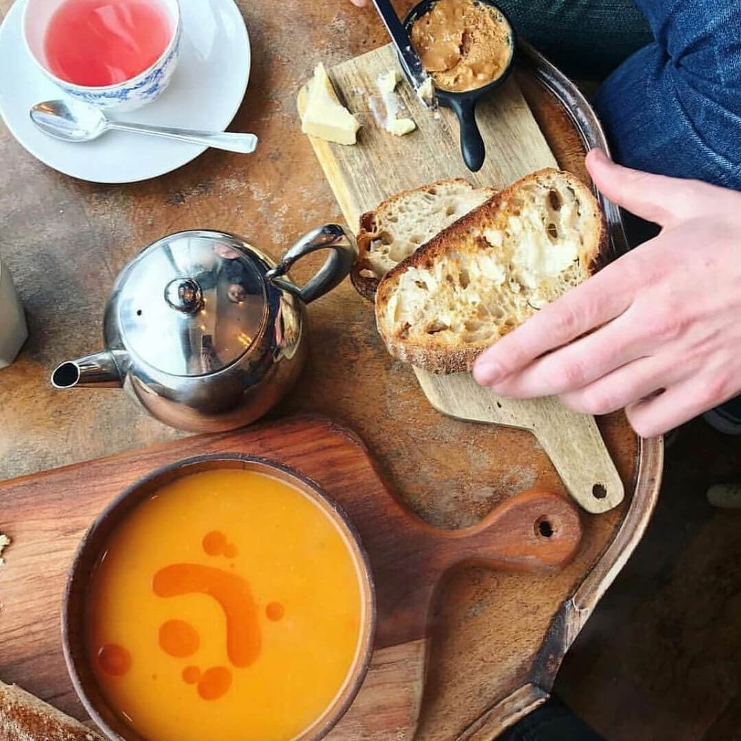 House of Koko toast and orange