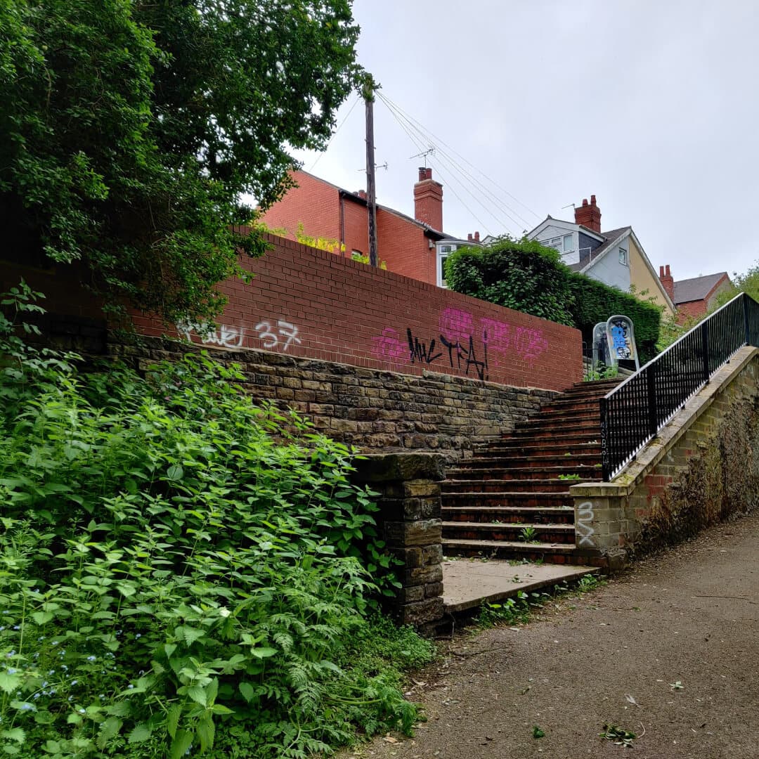 Woodhouse Ridge steps exit to Headingley
