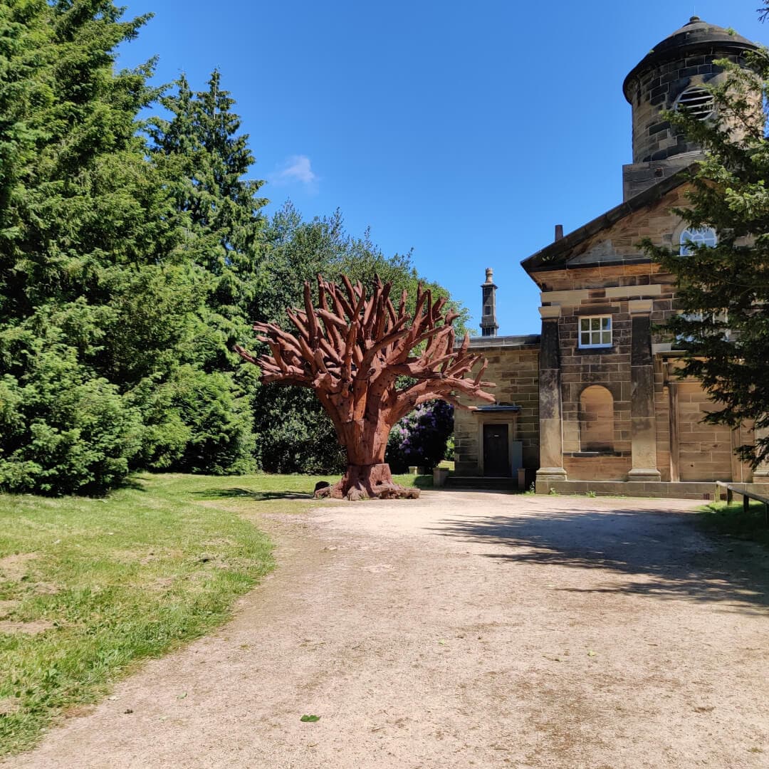 Iron Tree and Church at Yorkshire Sculpture Park