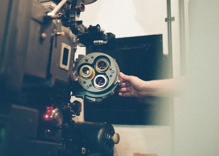 35mm projector at Hyde Park Picture House