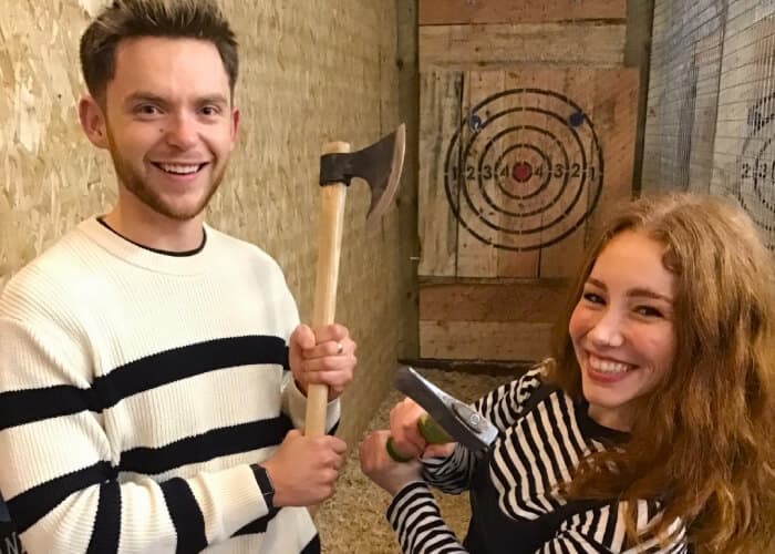 Axe Throwing Date idea Leeds