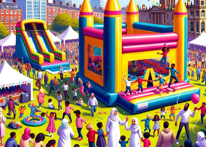 Inflatables in Leeds Parks
