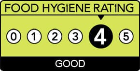 This location has an food hygiene rating of 4/5