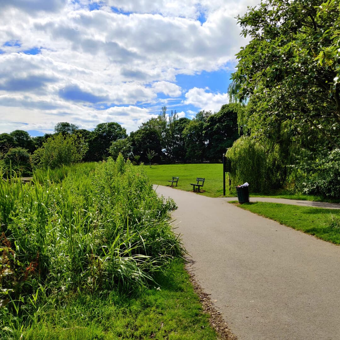 Yeadon Tarn path around lake
