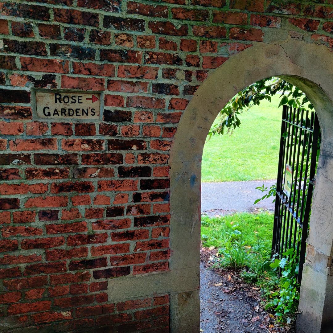 Gotts Park Rose Garden entrance