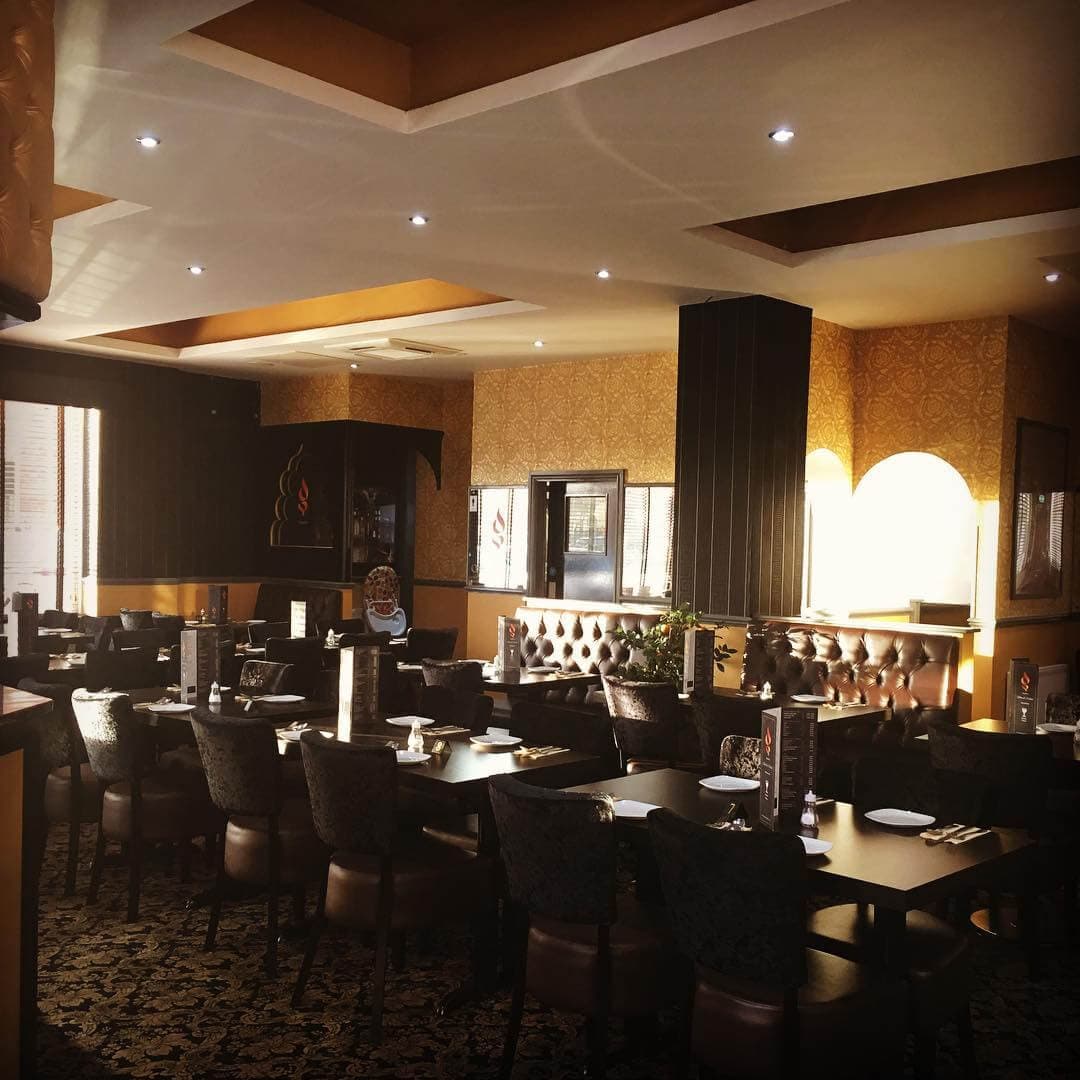 Sheesh Mahal Indian Leeds indoor seating
