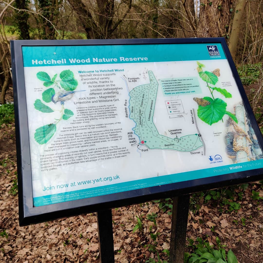 Map at Hetchell Woods Leeds