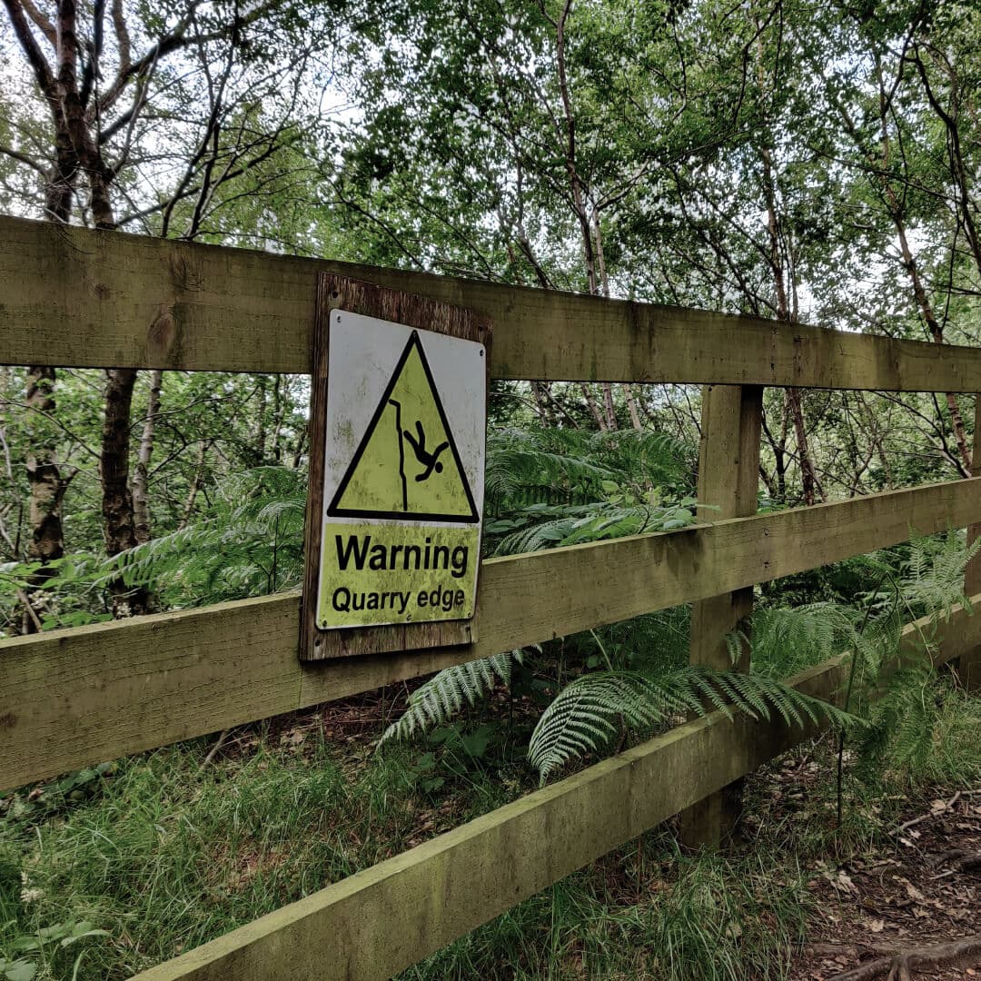 Calverley Wood Warning Sign