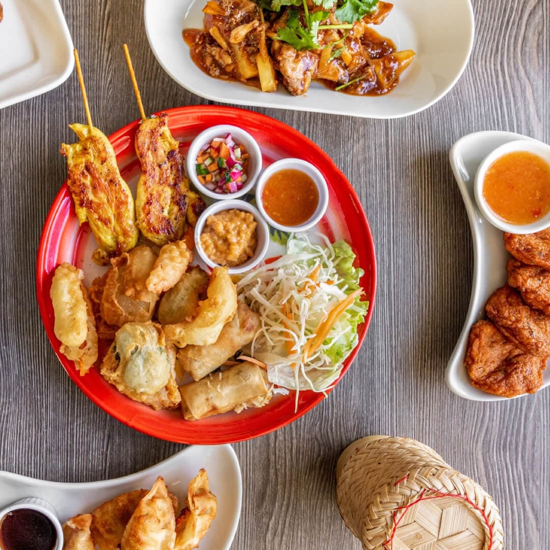 Jino’s Thai Cafe selection of food