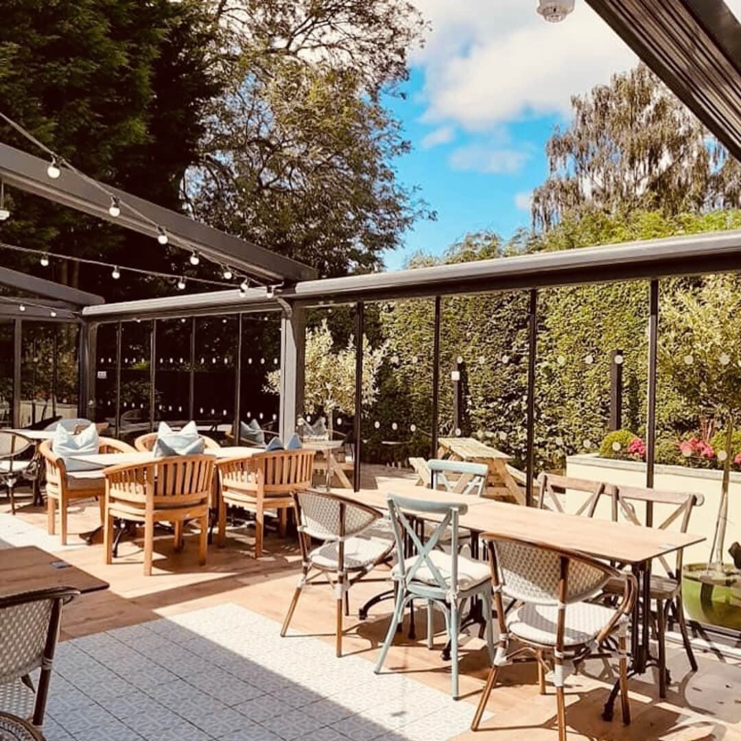 The Brownlee Arms beer garden