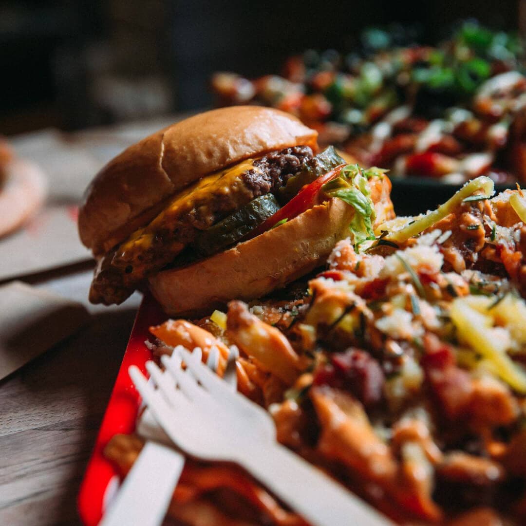 Belgrave Music Hall burger and fries