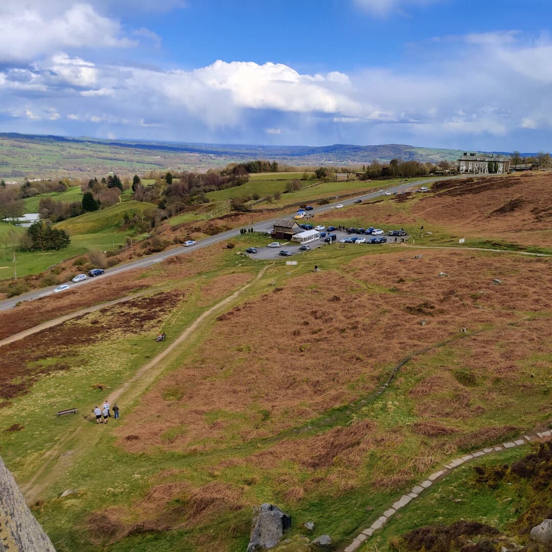 Ilkley Moor view over Ilkley