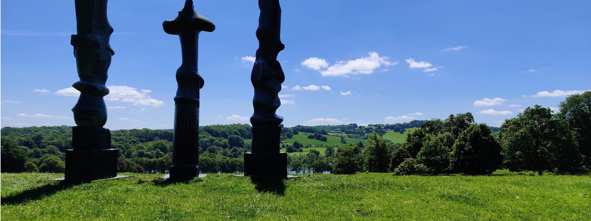 Yorkshire Sculpture Park view with sculpture
