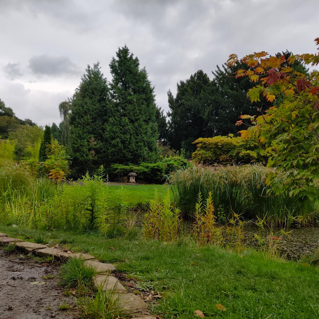 Horsforth Hall Park Japanese Garden pond