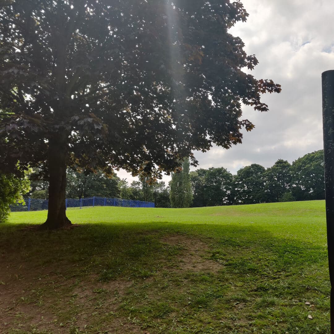 Farsley Recreation Ground in shade