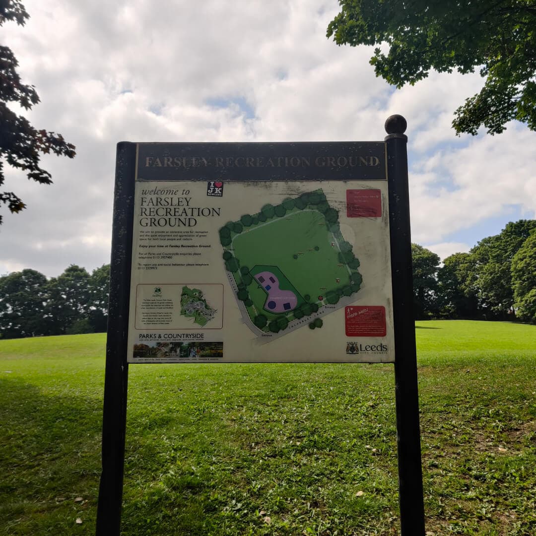 Farsley Recreation Ground sign