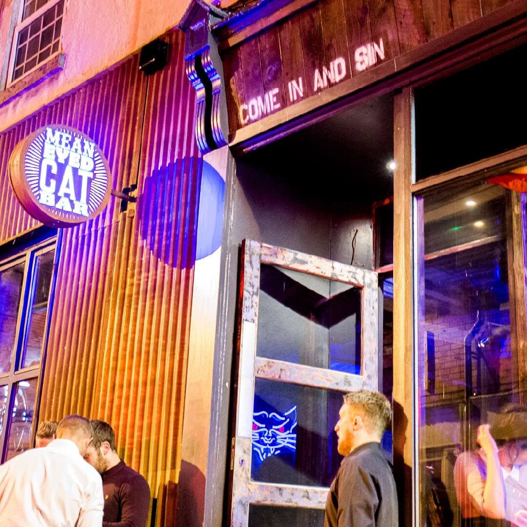 Mean-Eyed Cat Bar Entrance
