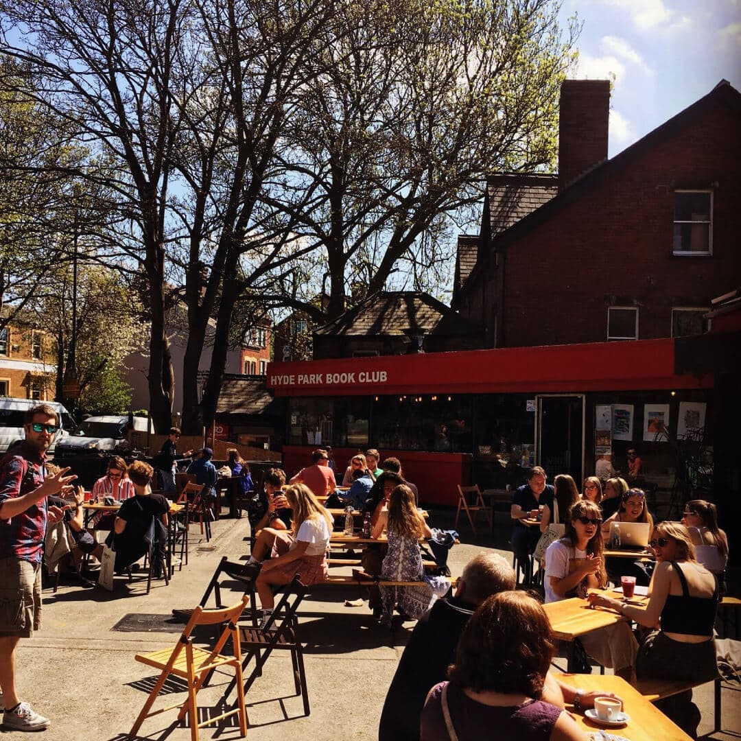 Hyde Park Book Club beer garden