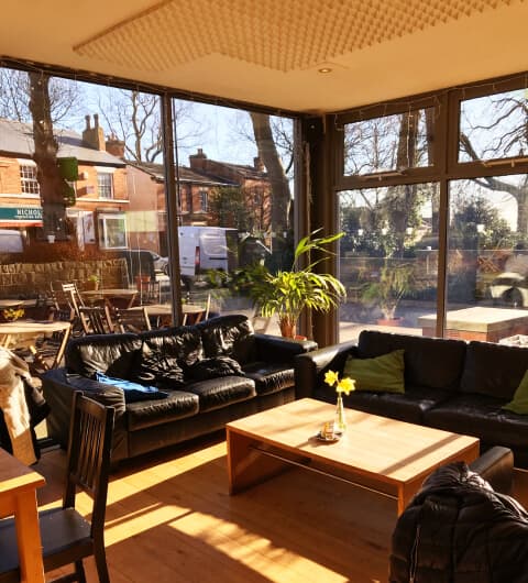 Seven Arts Leeds inside seating