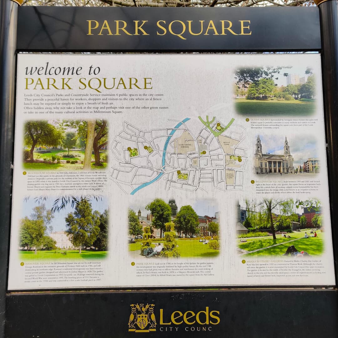 Park Square Sign