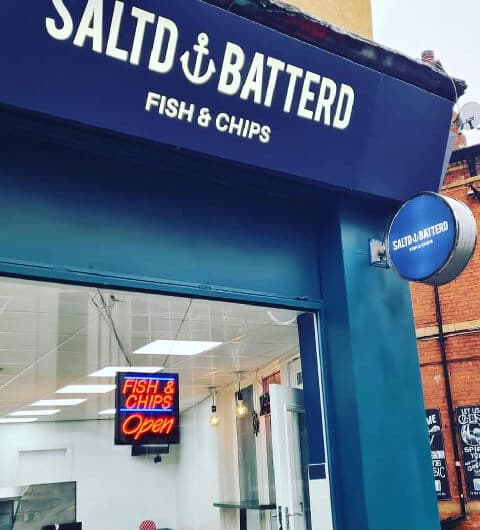 Saltd & Batterd Fish and Chips