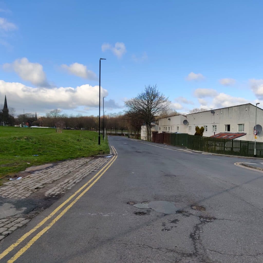 Cathcart Street, the first road for the Meanwood Valley Trail