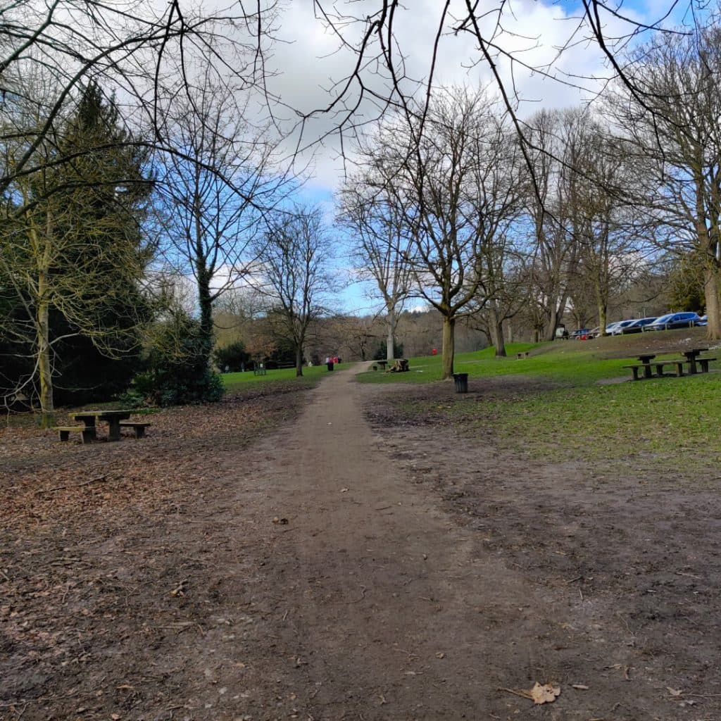 Entrance to Meanwood Park, first stop along the Meanwood Valley Trail