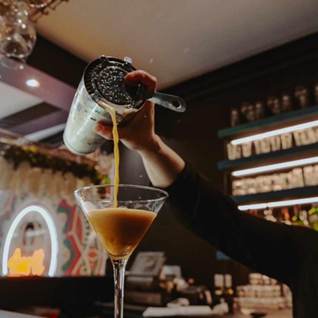 Cocktail martini served at Aarti Bar and Restaurant Leeds
