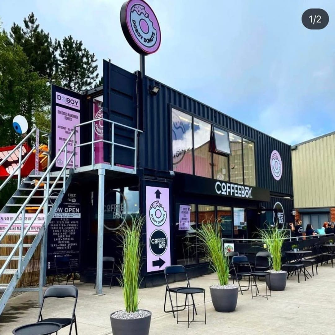 Coffeeboy Headingley daytime exterior with outdoor seating area