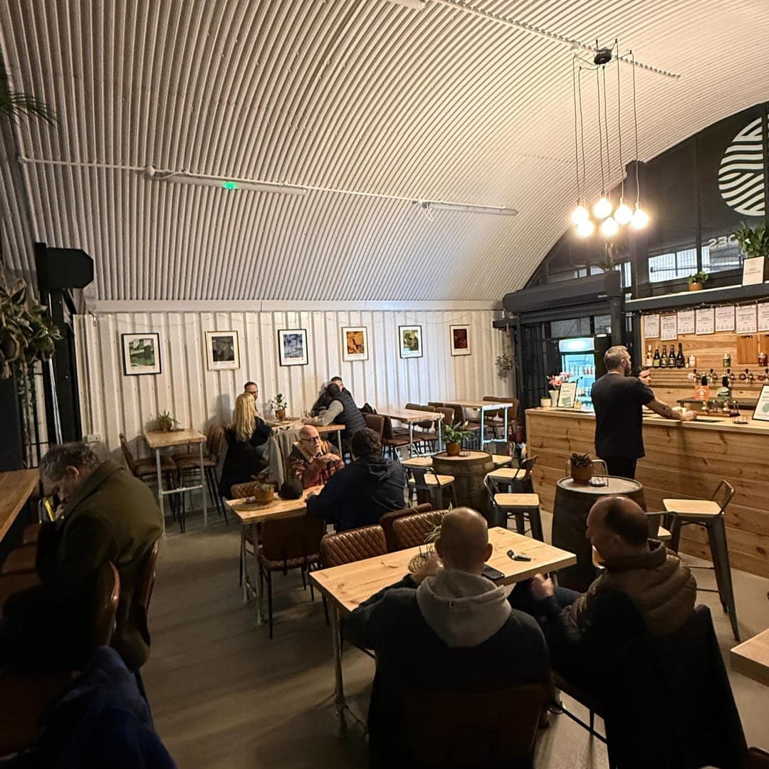 Crown Street Tap — upgraded interior with new tall tables and seating