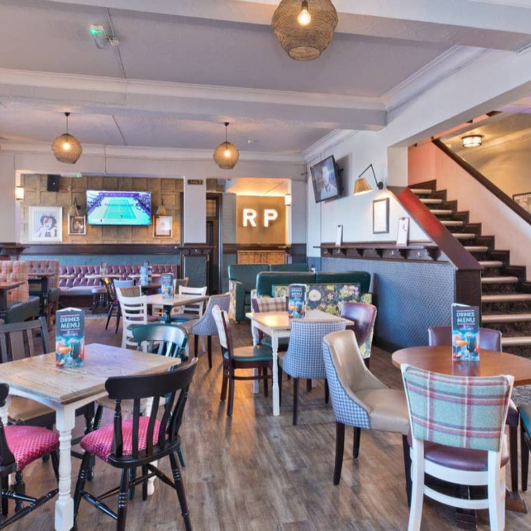Interior seating area at The Royal Park Leeds
