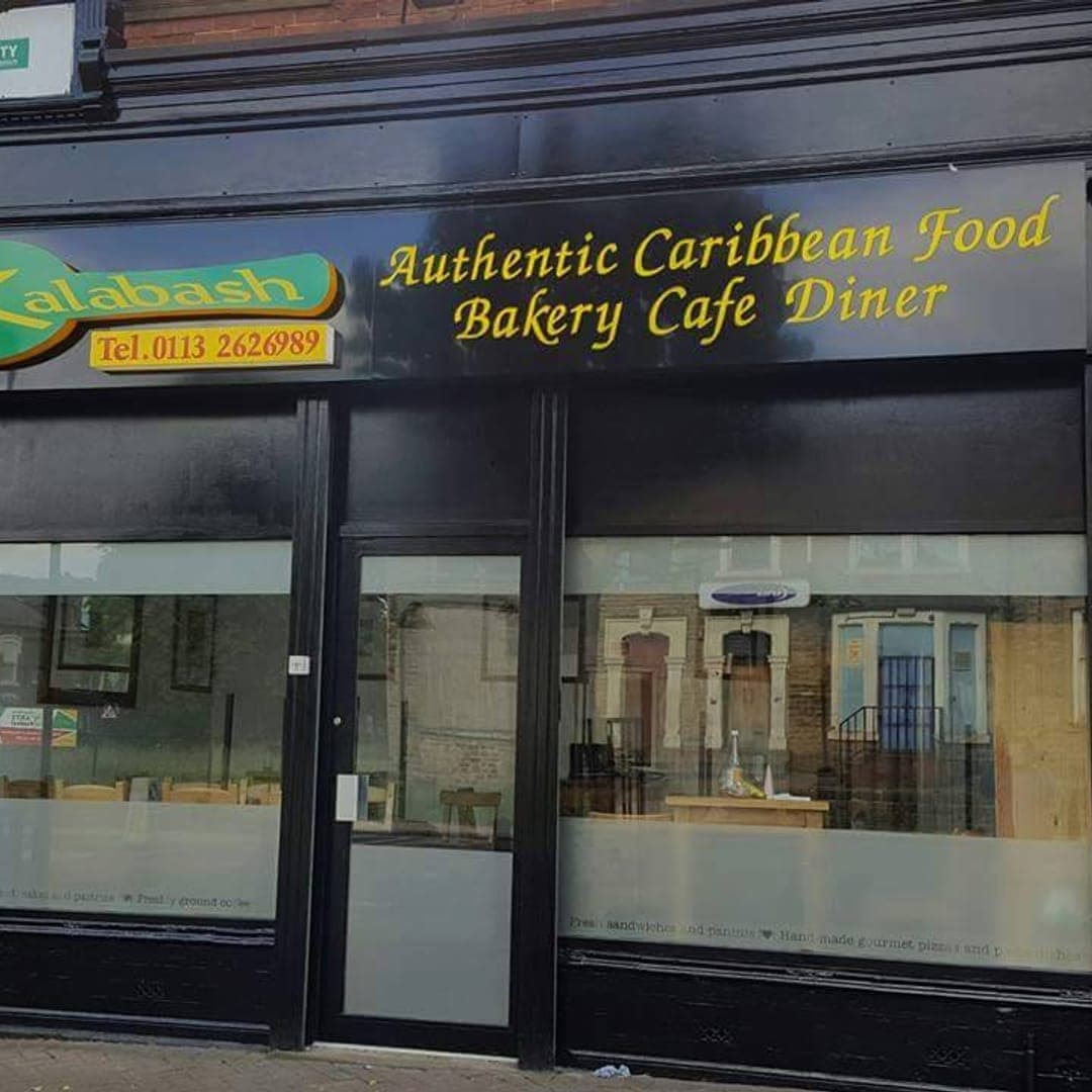 Kalabash Authentic Caribbean Food — exterior storefront on Chapeltown Road with signage