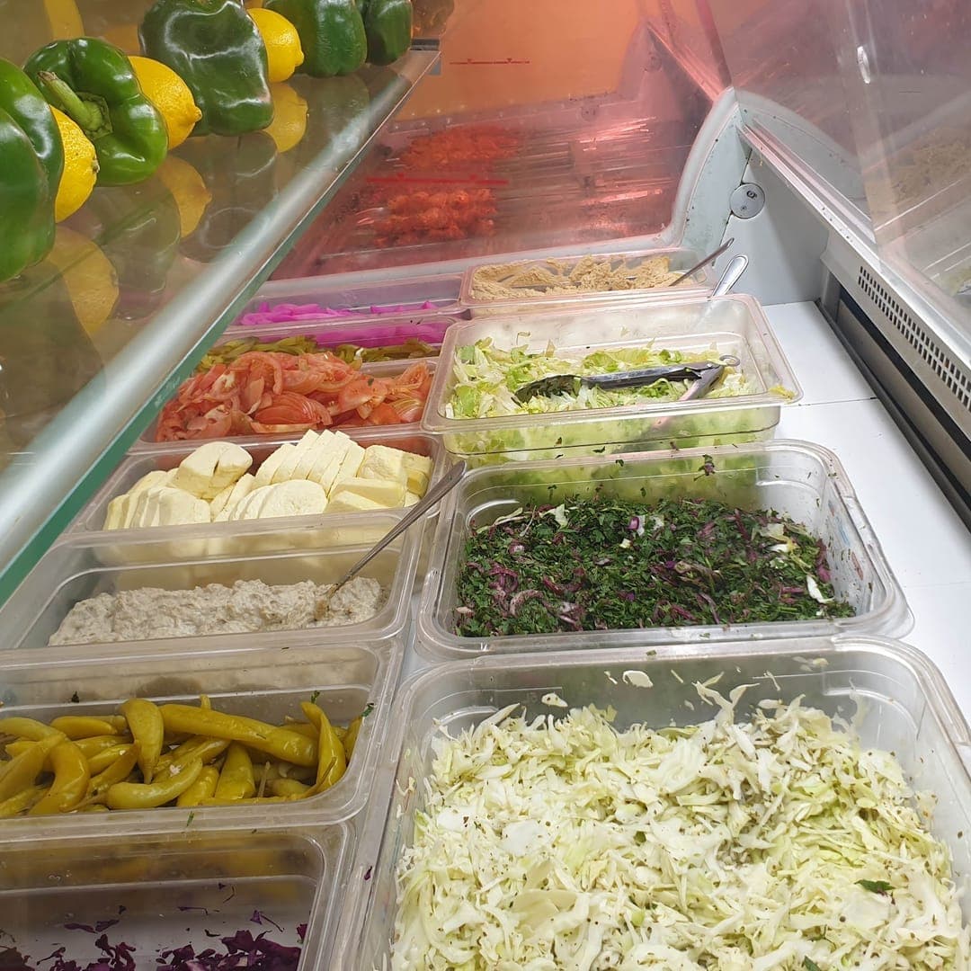 Lebanese Bites — fresh ingredient salad bar display