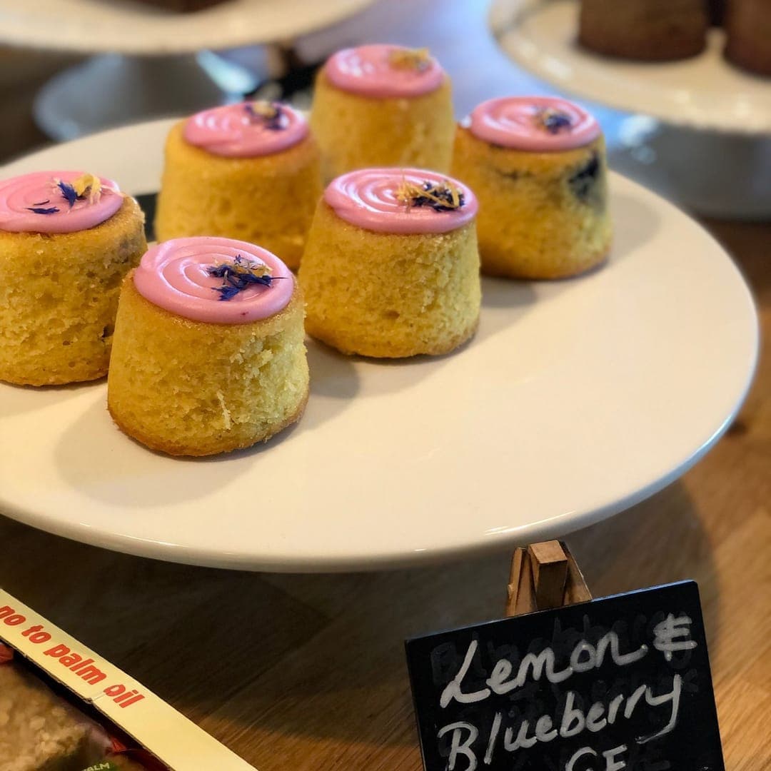 MISTÅL Kitchen — lemon and blueberry cake slice