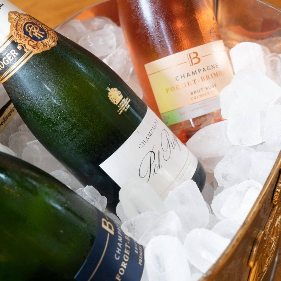 No 14 North Lane Restaurant & Bar — champagne bottles chilling in ice bucket