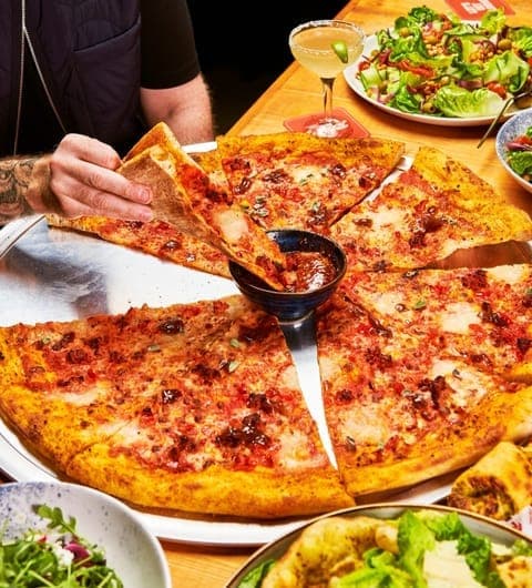 Rita's Beer Hall Leeds — XXL hand-stretched pizza