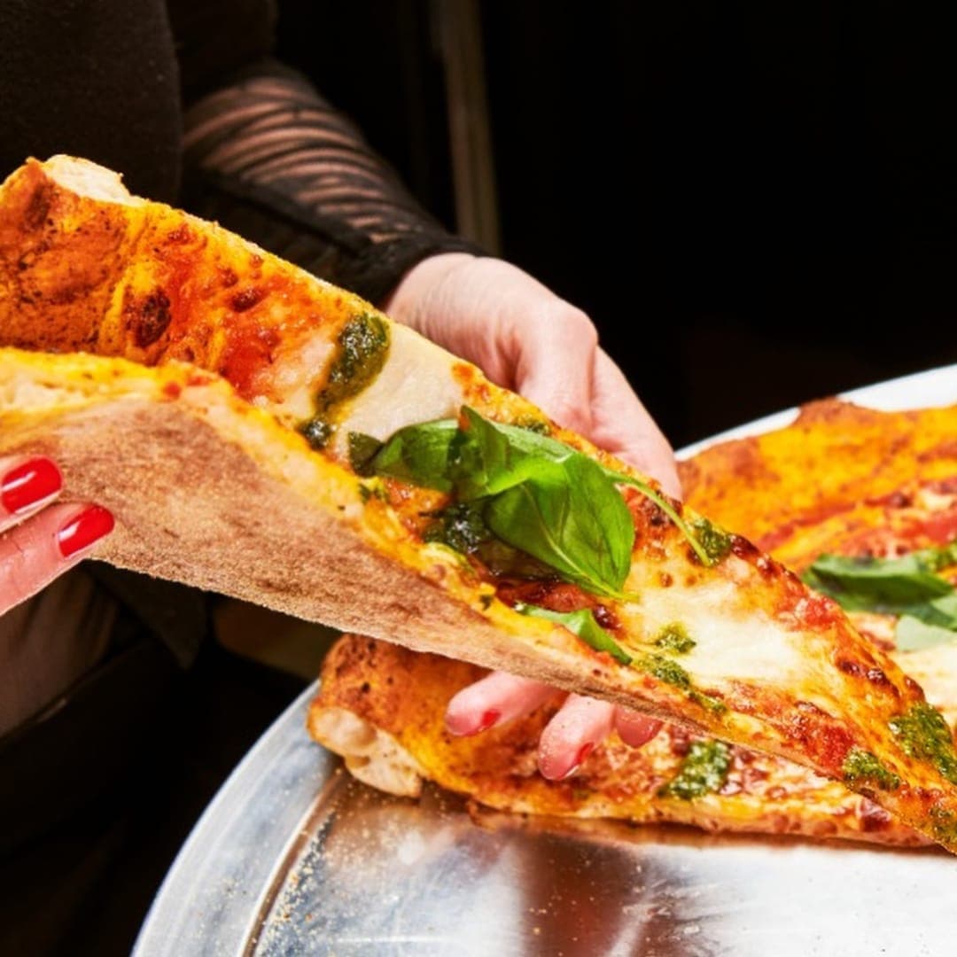 Rita's Beer Hall Leeds — pizza served at the venue