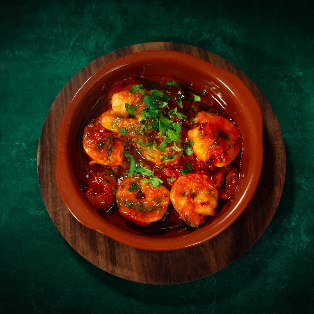 The Station House Garforth — king prawn starter