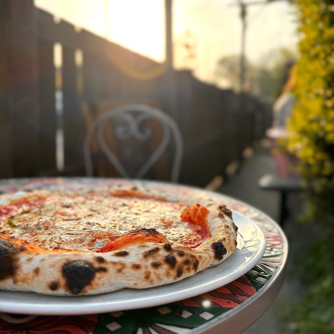 The Station House Garforth — classic Margherita pizza