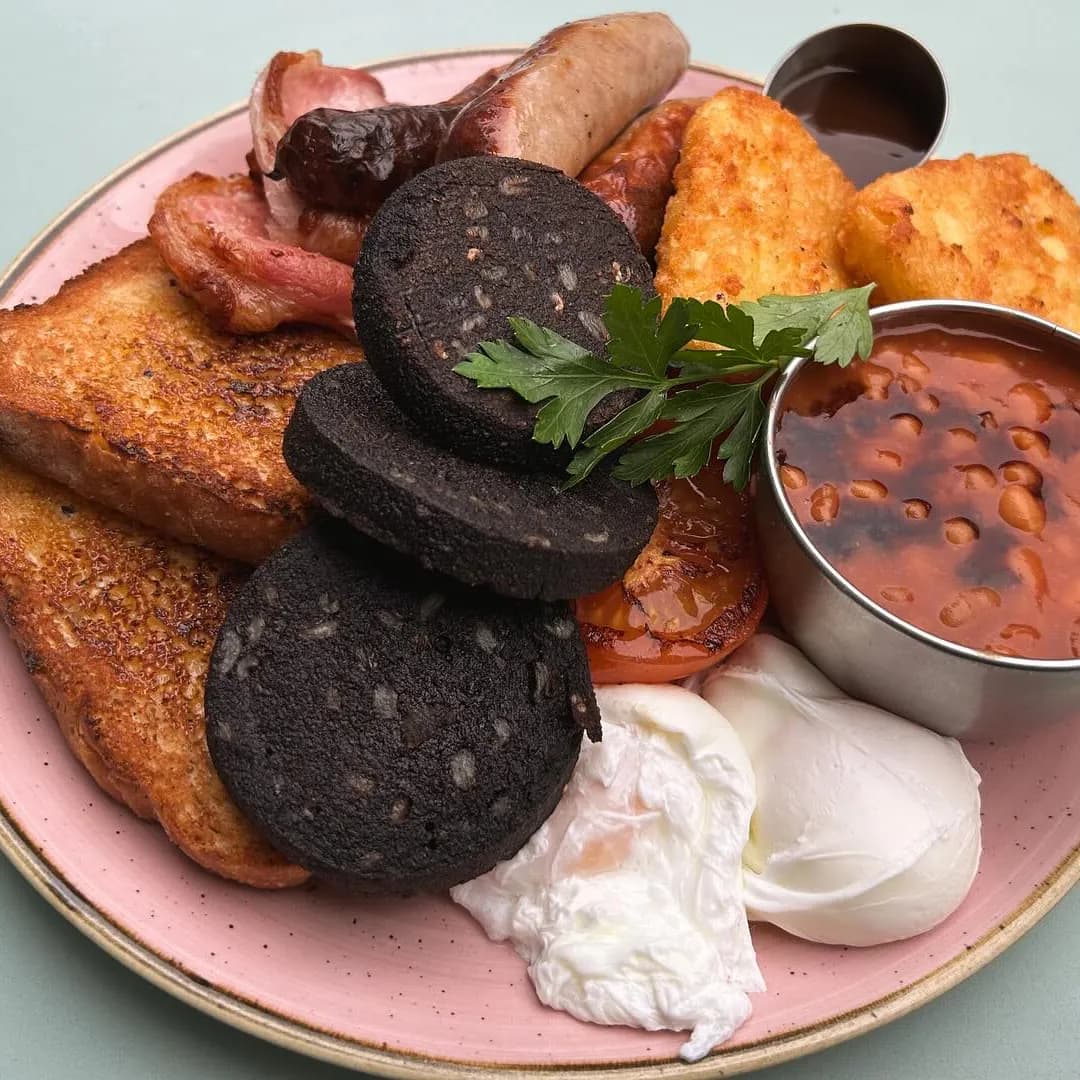 Viking Breakfast full English with black pudding at Wapentake Leeds