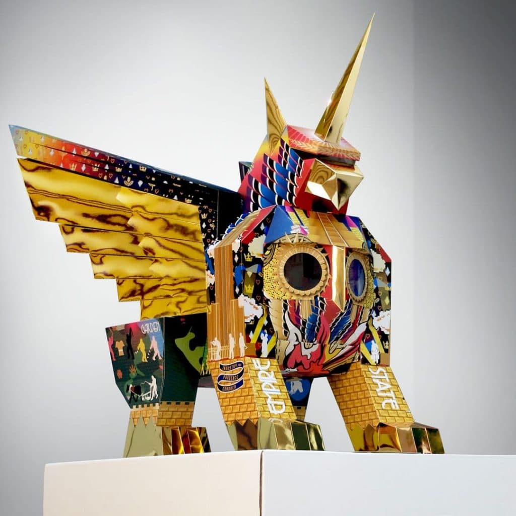 Renaissance mural by Ian Kirkpatrick on the Knight & Willson Building, Water Lane Holbeck, Leeds — 32 Dibond panels mind-mapping South Bank history