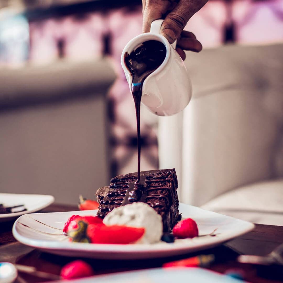 Aagrah Chapel Allerton chocolate cake dessert Aagrah Chapel Allerton chocolate cake dessert