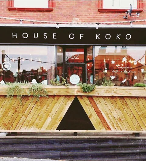 House of Koko door and sign House of Koko door and sign