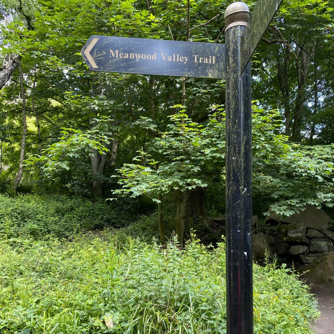 Meanwood Valley Local Nature Reserve sign Meanwood Valley Local Nature Reserve sign