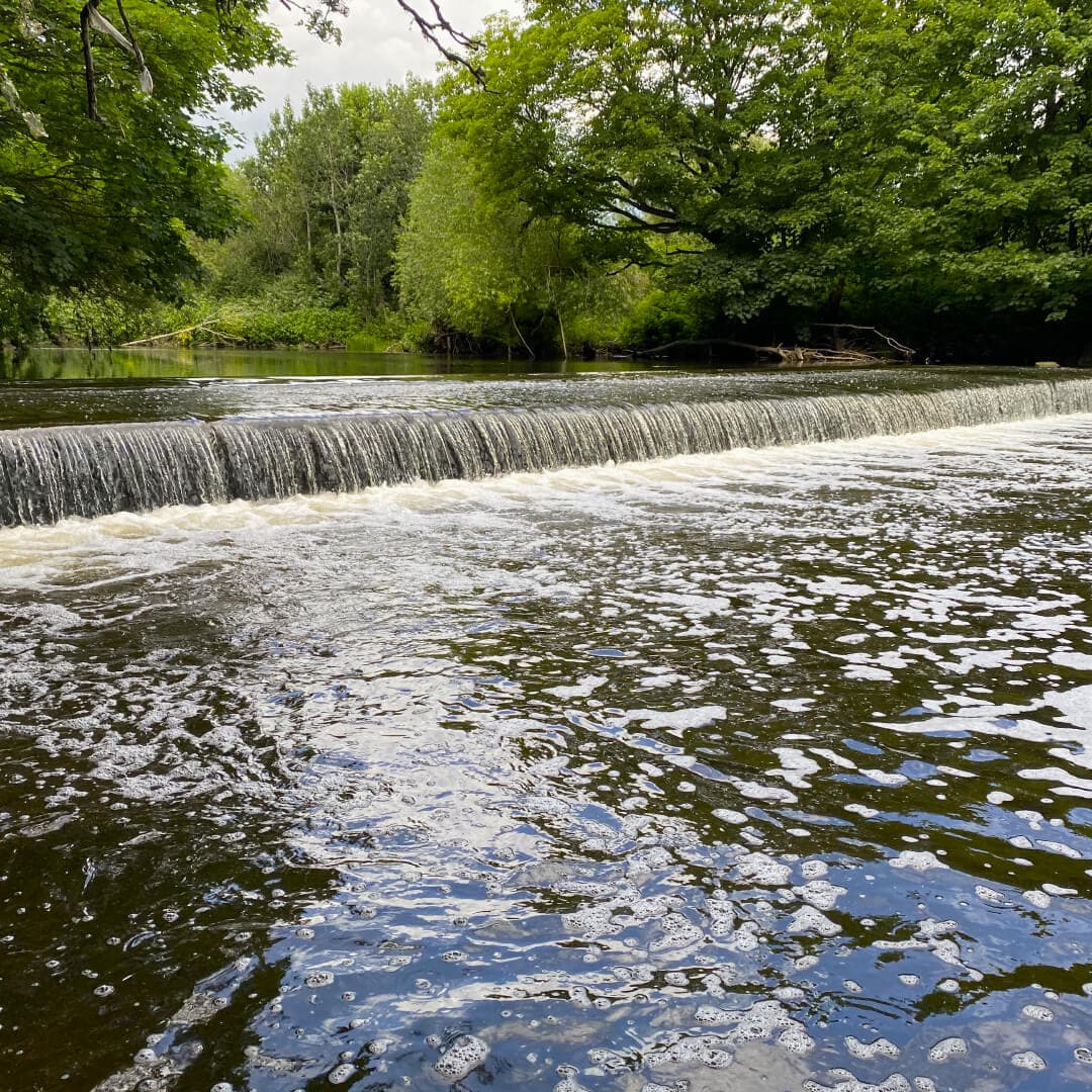 Kirkstall Valley Nature Reserve River Aire Weir Kirkstall Valley Nature Reserve River Aire Weir
