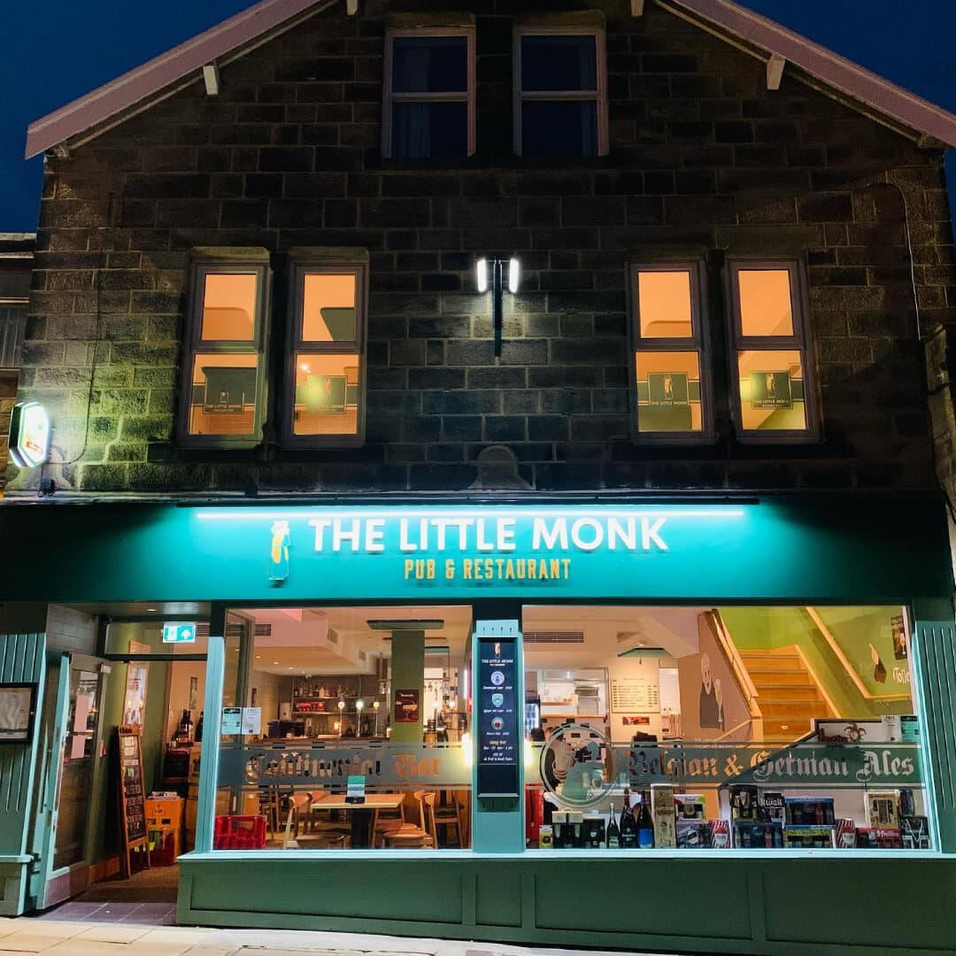 The Little Monk outside The Little Monk outside