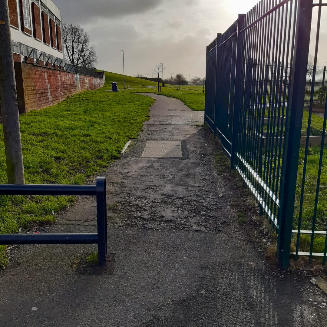Nowell Mount Park wheelchair entrance Nowell Mount Park wheelchair entrance