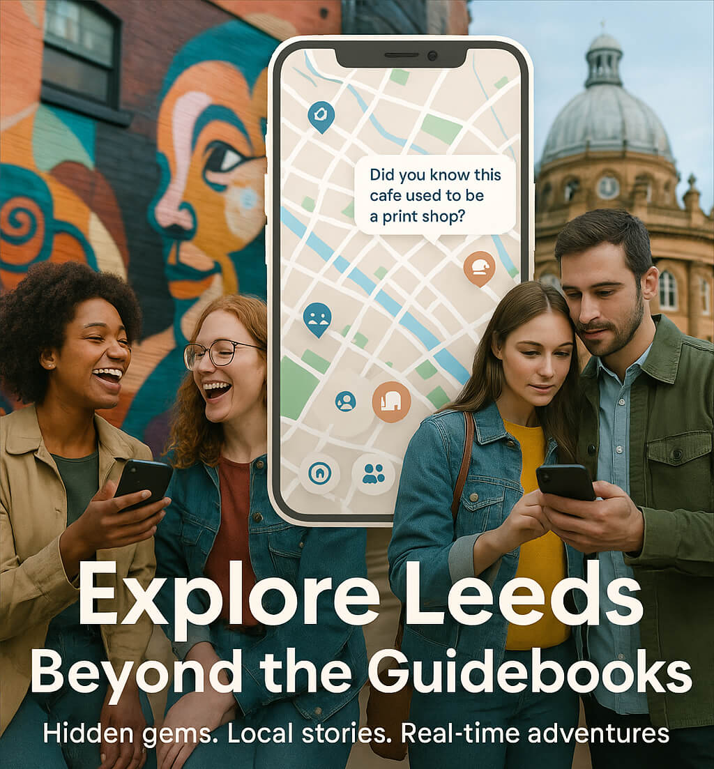 Group exploring Leeds together