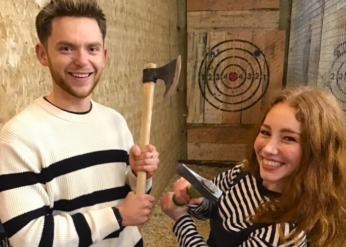 Axe Throwing Date idea Leeds