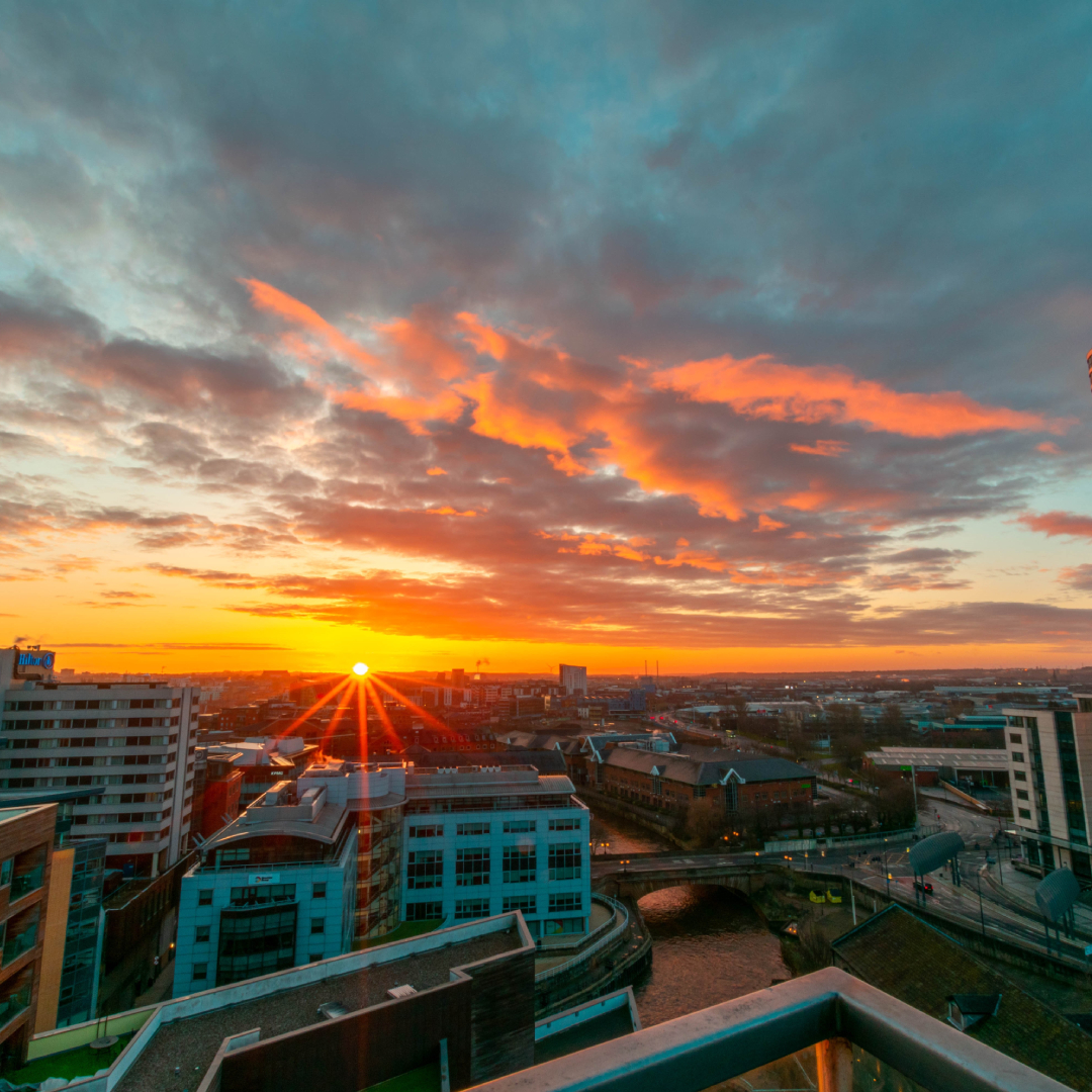 Leeds Hilton Skylounge Sunset